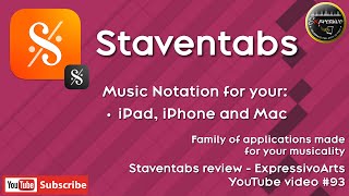Staventabs - Music Notation App 2025 Review - iPhone, iPad, & MacOS