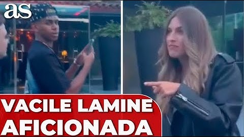 LAMINE se VIRALIZA por ESTO con una JOVEN en BARCELONA
