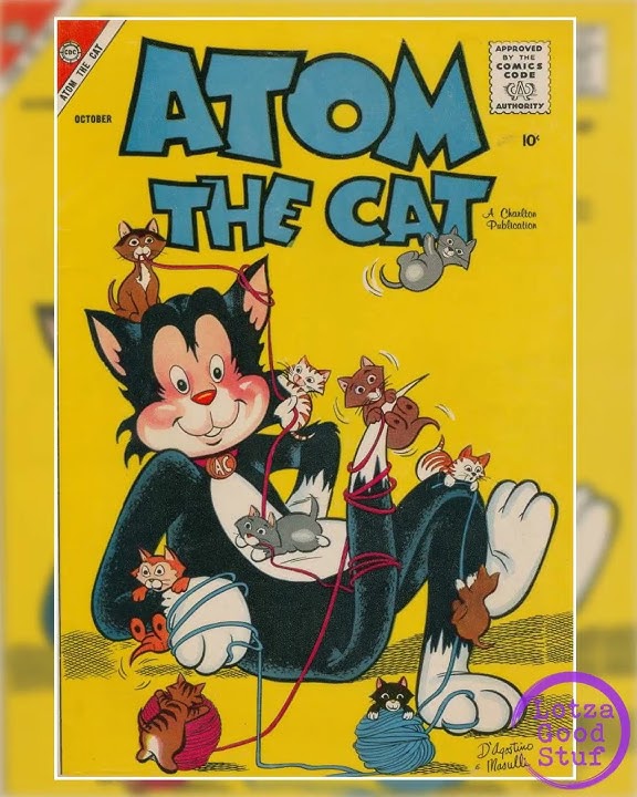 Atom the Cat #13 and #14: Vintage Superhero Comic | October 1958 - January 1959