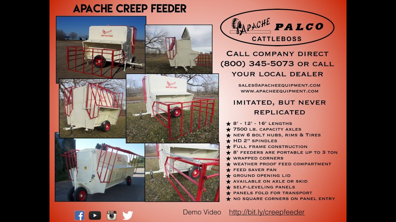 Apache Creep Feeder Demo Vs Brand X Youtube