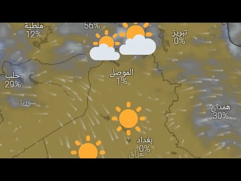 حالة الطقس في العراق ليوم السبت 25 تشرين الاول وتوقعات الايام القادمة