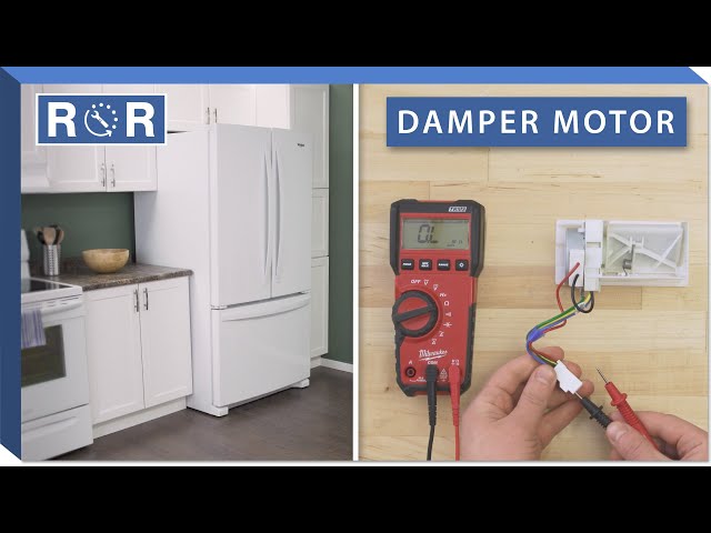 refrigerator air damper motor location and operation