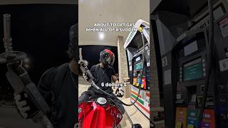 I DONT THINK HE WAS HAPPY ABOUT THESE GAS PRICES #motorcycle #biker
