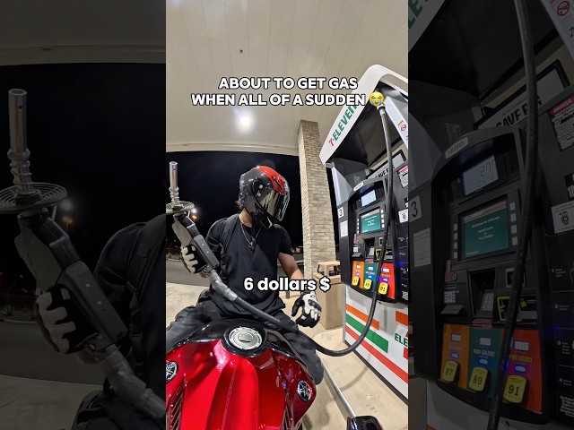 I DONT THINK HE WAS HAPPY ABOUT THESE GAS PRICES #motorcycle #biker Video Thumbnail