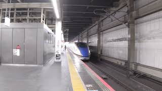 北陸新幹線 はくたか566号 東京行き E7系F28編成 2024.02.03