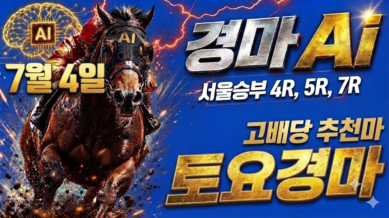 2026년 7월 4일 토요일 서울경마 예상