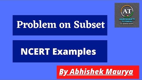 #subset | Ncert examples class 11 | Let A, B and C be three set. If A belongs to B and A is subset