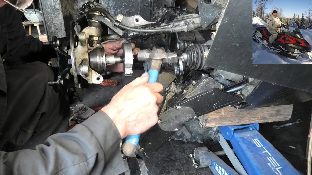 2 Часть. Установка полуоси в ШРУС прямо на квадроцыкле. Затяжка хомутов ...