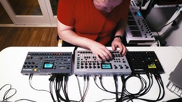 D&B/Jungle/IDM session clip with Analog Four, Octatrack and Digitakt