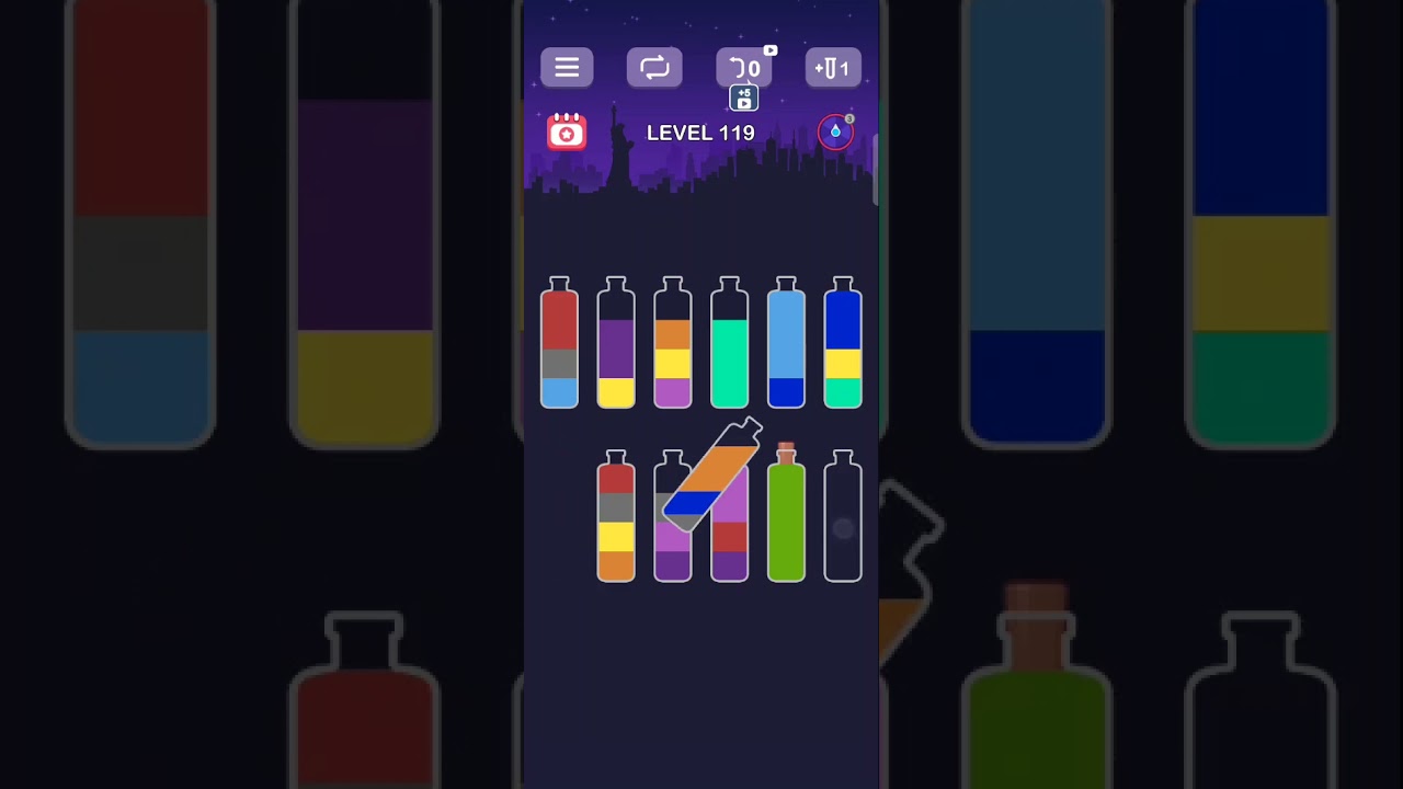 Water sort puzzle level 119 