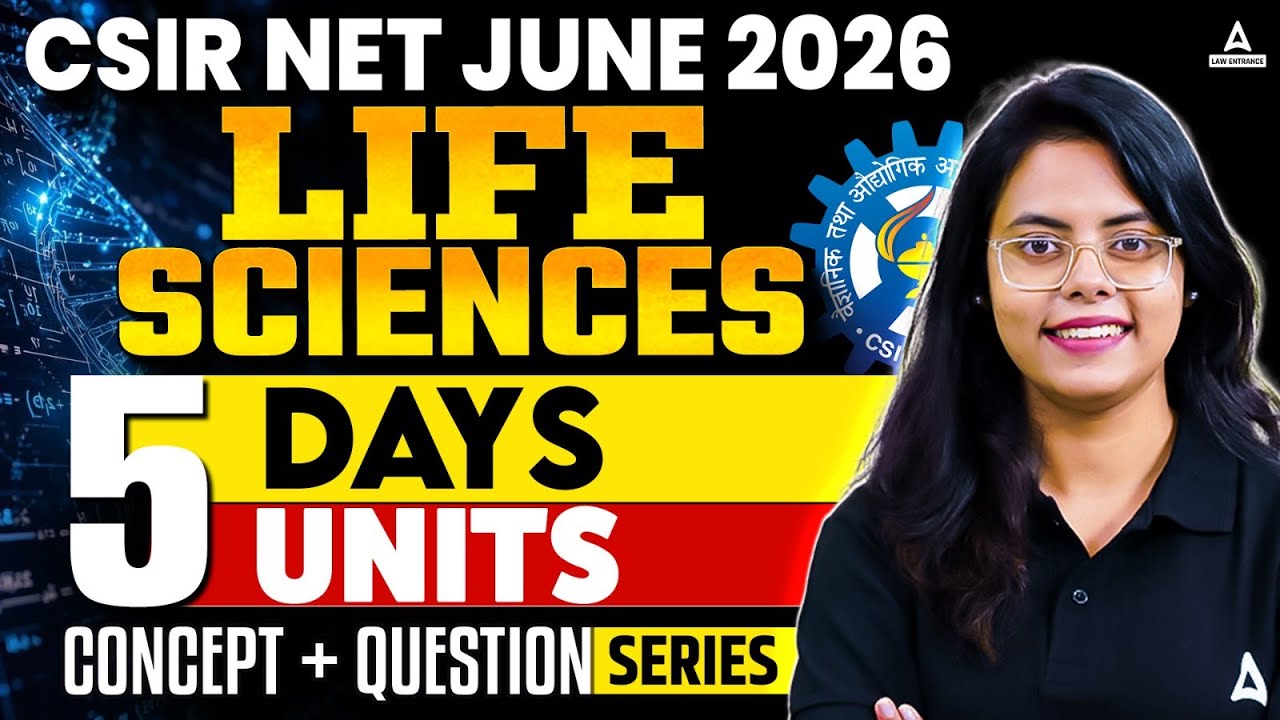 CSIR NET Life Science | CSIR NET Life Science 5 Days 5 Units Concept & Question By Aashita Mam
