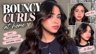 The Easiest Way to Curl Your Hair for a Bouncy Finish ✨