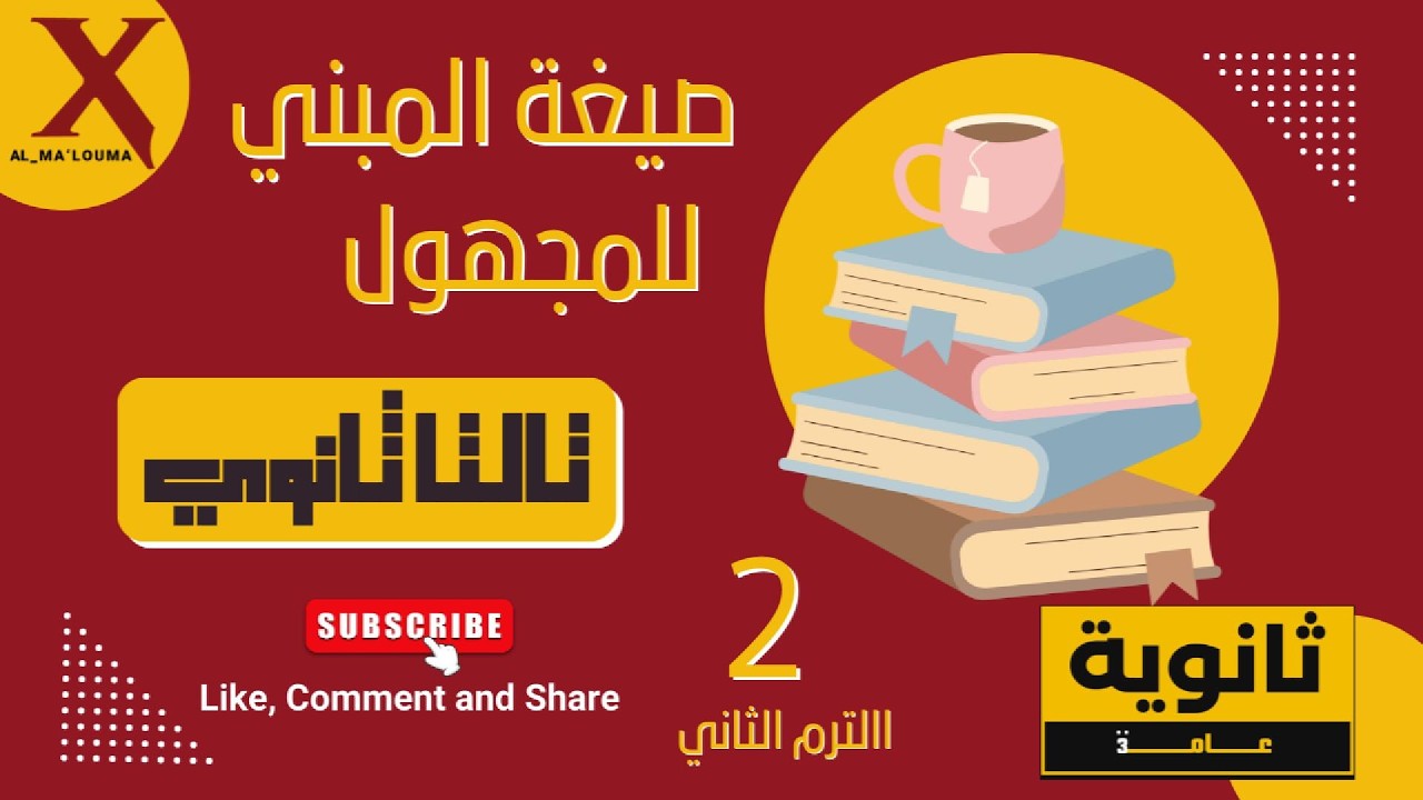 صيغة المبني للمجهول | ثانوية عامة