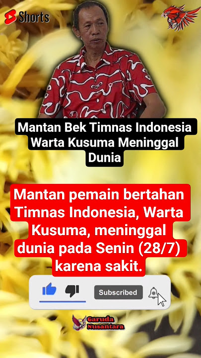 Mantan Bek Timnas Indonesia Warta Kusuma Meninggal Dunia‼️#shorts #breakingnews #football