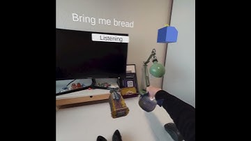 Language interaction, 3D scanned objects and eye tracking. Unity and Meta Quest Pro.