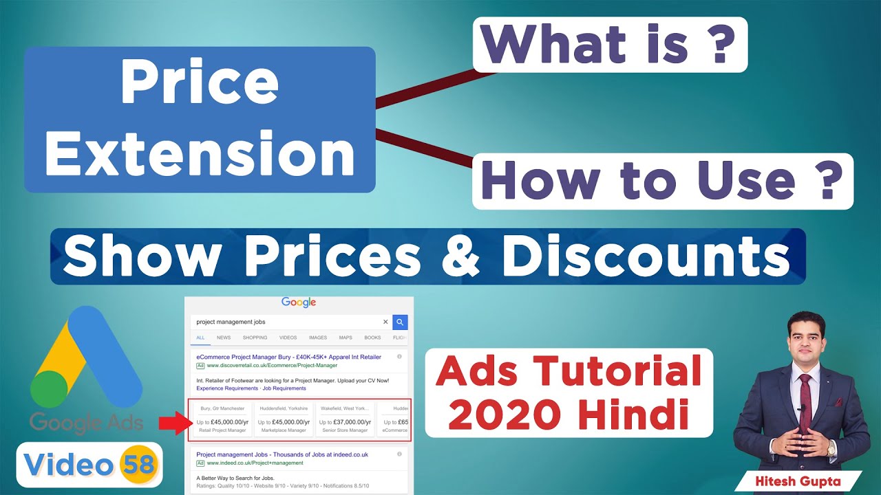 Price Extension Google Ads 2020 Highlight Prices in Ads Ad