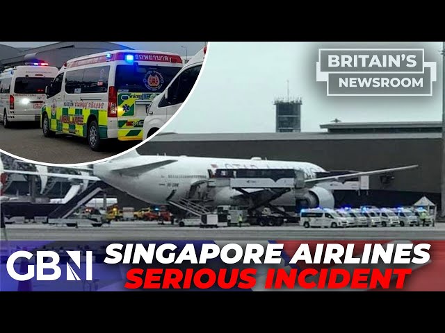 BREAKING: One dead and thirty injured as Singapore airlines flight encounters MAJOR turbulence class=