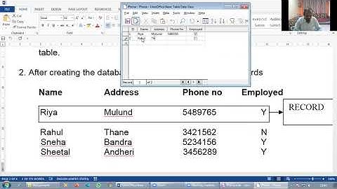 XII - Commerce IT Chapter 5  Database Management Using LibreOffice Base Assignment  Lecture (Part 6)