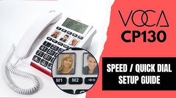 VOCA CP130 Big Button Telephone - How to Set up Speed / Quick Dial Key [4K]