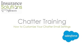 How to update your Chatter notifications in Salesforce