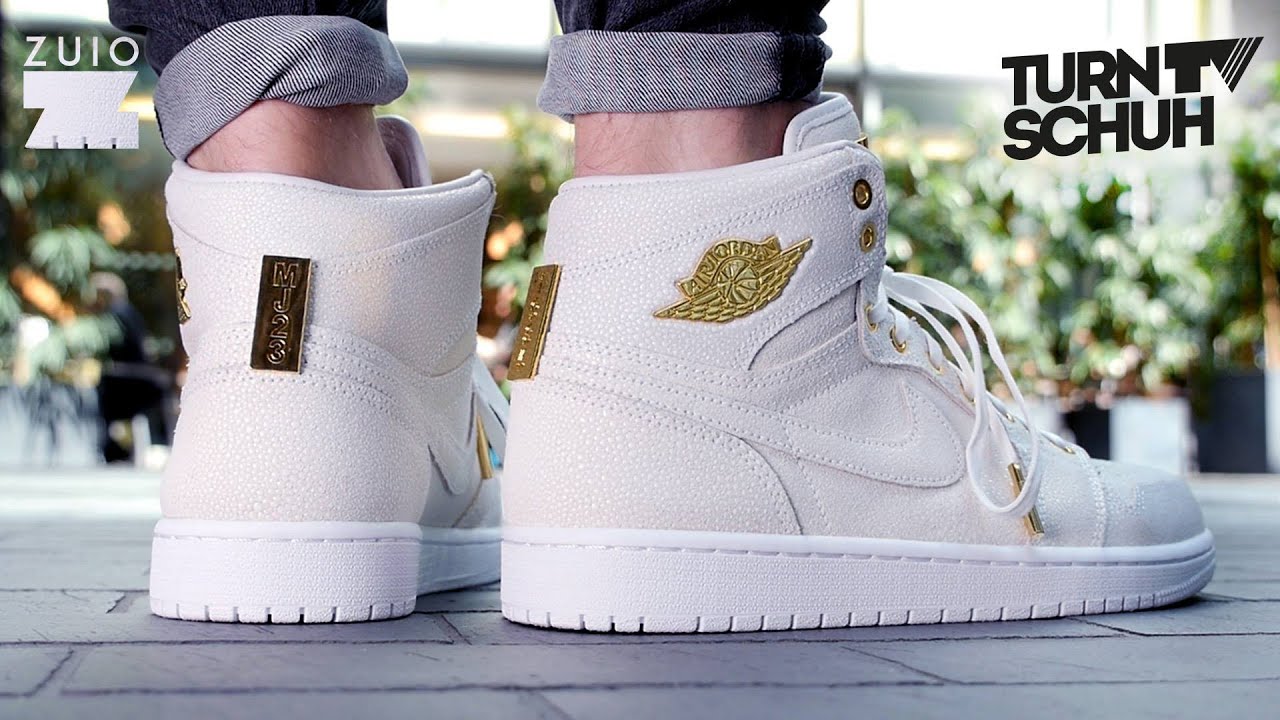 Air Jordan 1 PINNACLE (white) - On-Feet Review - YouTube