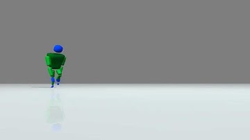 Lightwave 3D Poly charector Walking by Robby