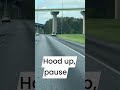 Hood up paused SUV