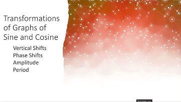 Transformations of Sine and Cosine Graphs: Amplitude, Phase Shift, Period, Vertical Shifts