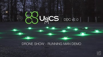 Drone Show Software - Running Man Drone Swarm Show