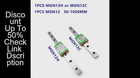 12mm Linear Guide MGN12 Rail 100 150 200 250 300 350 400 450 500 550 600 700 800 1000 mm + MGN12H or