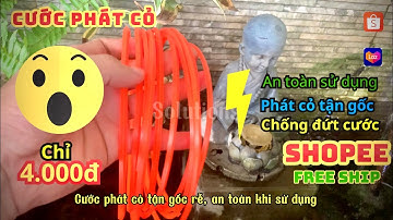 Chỉ 4.000 VNĐ có ngay 1 MÉT cước phát cỏ vuông dày 5MM phát cỏ tận gốc rễ an toàn| Solutions #shopee
