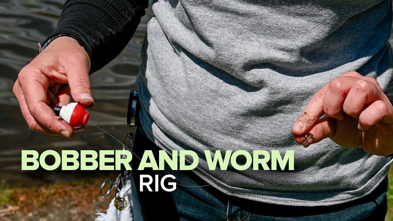 How To Rig a Bobber and Worm for Fishing 