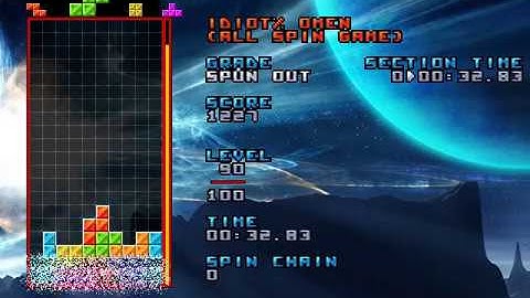 [NullpoMino Custom] Idiot% Mode Test