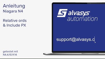 alvasys automation ag Anleitung Niagara N4 Relative ords PX include