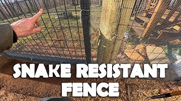 Building a Snake Resistant Fence