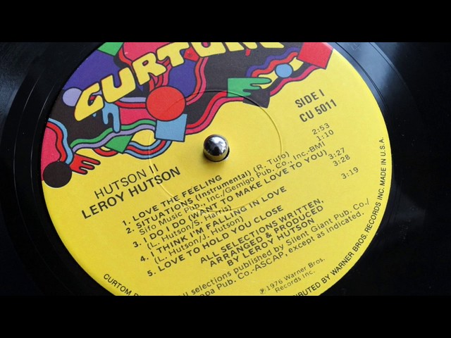 LeRoy Hutson - Love To Hold You Close - YouTube