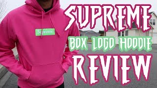 Supreme Box Logo Hoodie FW17 Review + On Body (Magenta/Pink/Watermelon)