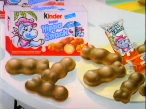 Kinder Happy Hippo Snack Werbung 1995