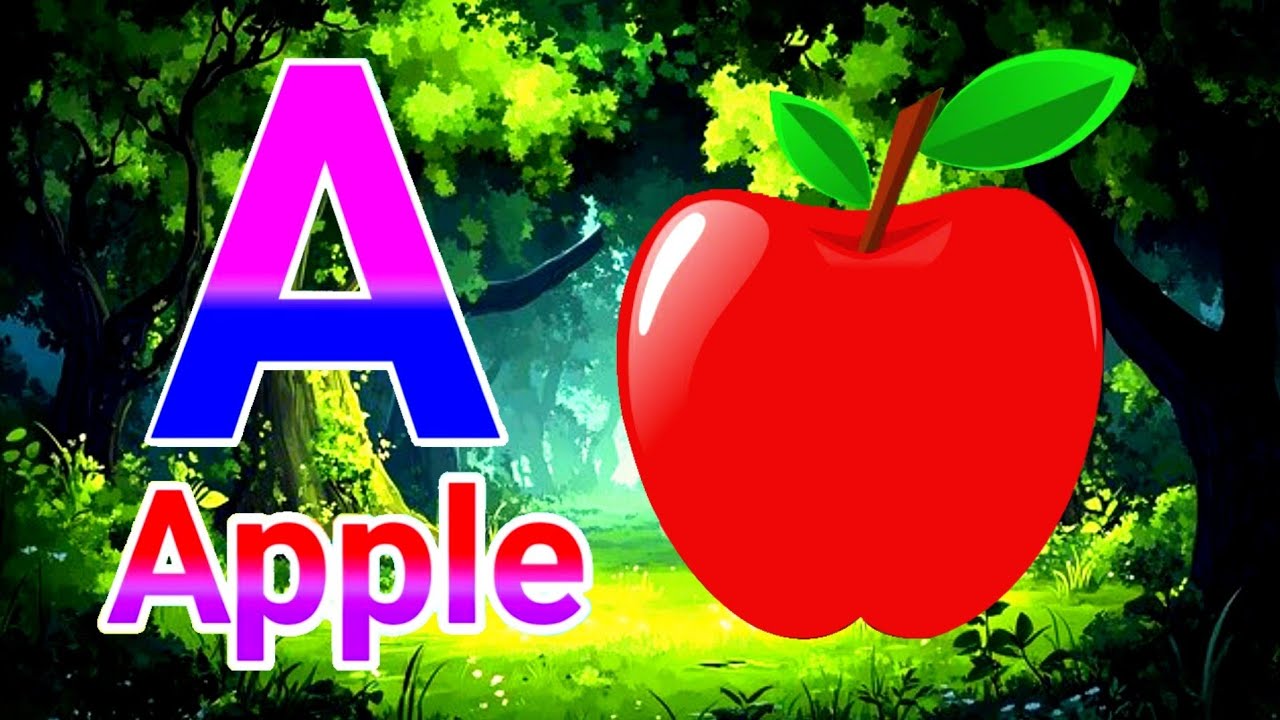 a for apple b for ball c for cat | abc phonics song | alphabets ...