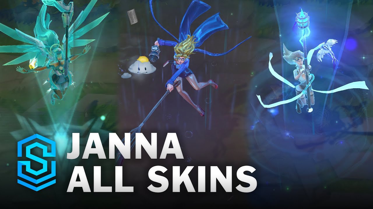 Janna All Skins Janna VFX Update League Of Legends YouTube Janna All Skins Janna VFX Update League Of Legends YouTube