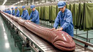 Download Lagu Inside the Giant Worm Leather Factory — How Worm Skins Become Flexible Luxury Material MP3