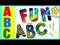 Learn ABC Alphabet Letters!  Fun ABC Alphabet Video For Kindergarten, Toddlers, Babies, Children, Ki