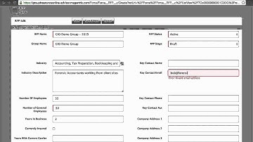 GiO Advisor portal overview - Creating an RFP