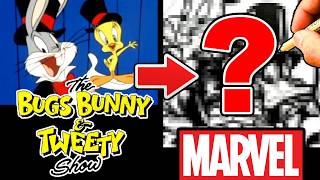 Pt 24: MARVEL ARTIST draws 500+ 80s CHARACTERS!  The BUGS BUNNY and TWEETY SHOW!