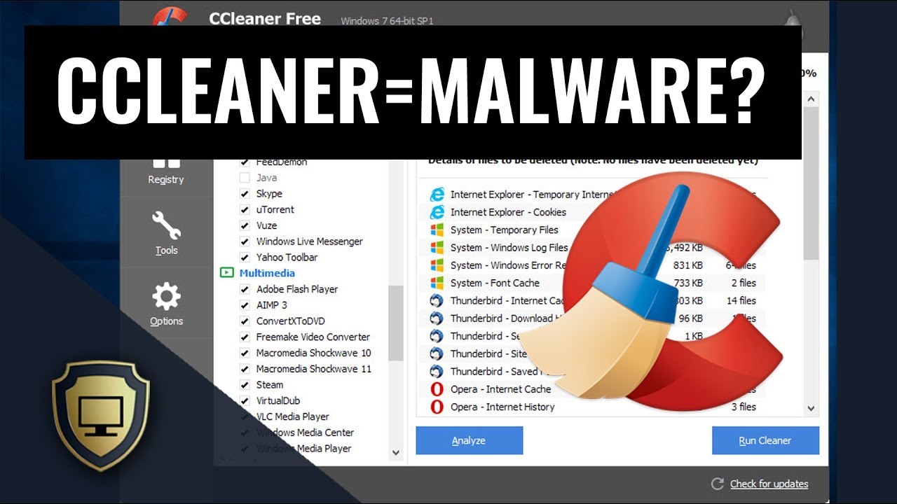 check for ccleaner malware