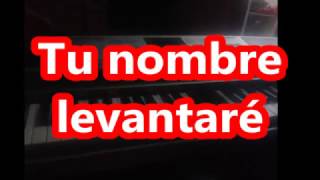 Video thumbnail of "125 Tu Nombre Levantare, me deleito 12feb17 pista"