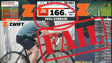 Zwift FTP Test Massive FAIL Normal Guy With no fitness level!!!!! Functional Threshold Power