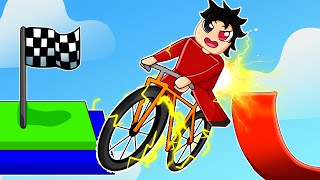 Going 7,526,349 MPH in Roblox Bike Obby!