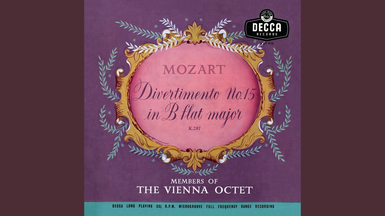 Смотреть «Mozart: Divertimento in E-Flat Major, K. 113: IV. Allegro» на YouTube Смотреть «Mozart: Divertimento in E-Flat Major, K. 113: IV. Allegro» на YouTube