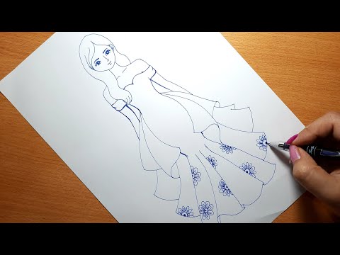 Video Cách vẽ CÔ GÁI XINH ĐẸP Đơn giản II Ong Mật Mỹ Thuật... - youtube